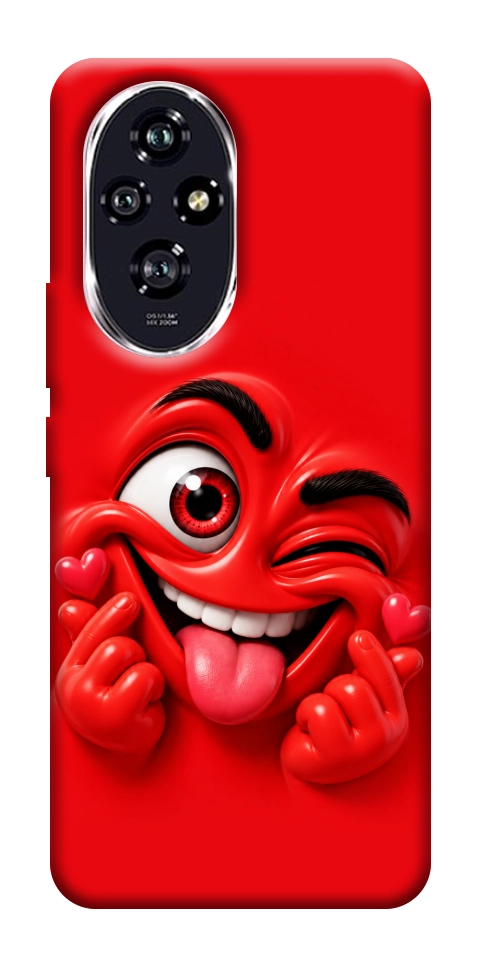 Чохол Червоний-сердцеїд для Huawei Honor 200