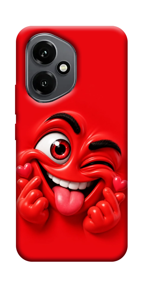 Чохол Червоний-сердцеїд для Huawei Honor 400