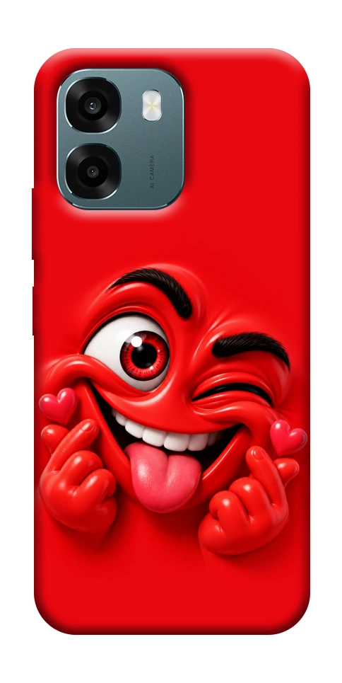 Чехол Червоний-сердцеїд для Oppo A6