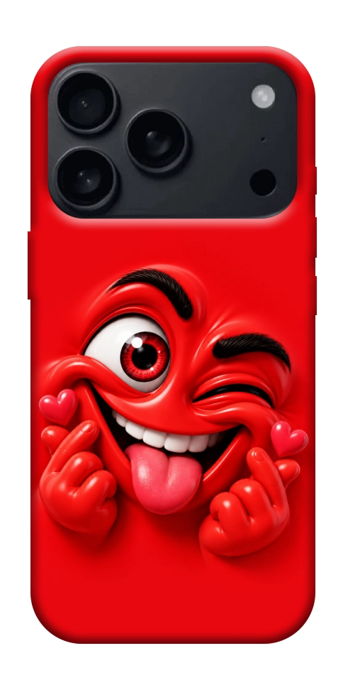 Чохол Червоний-сердцеїд для iPhone 18 Pro