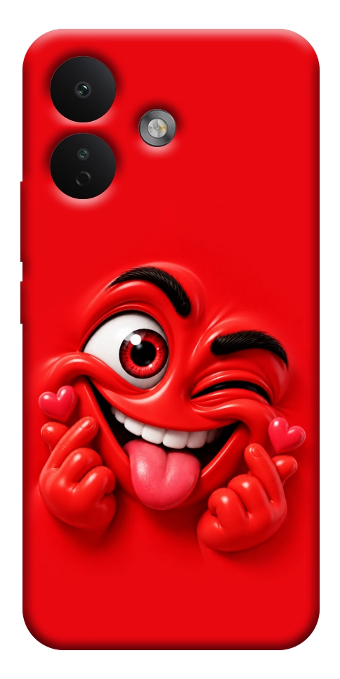 Чохол Червоний-сердцеїд для Xiaomi Redmi Note 17 Pro