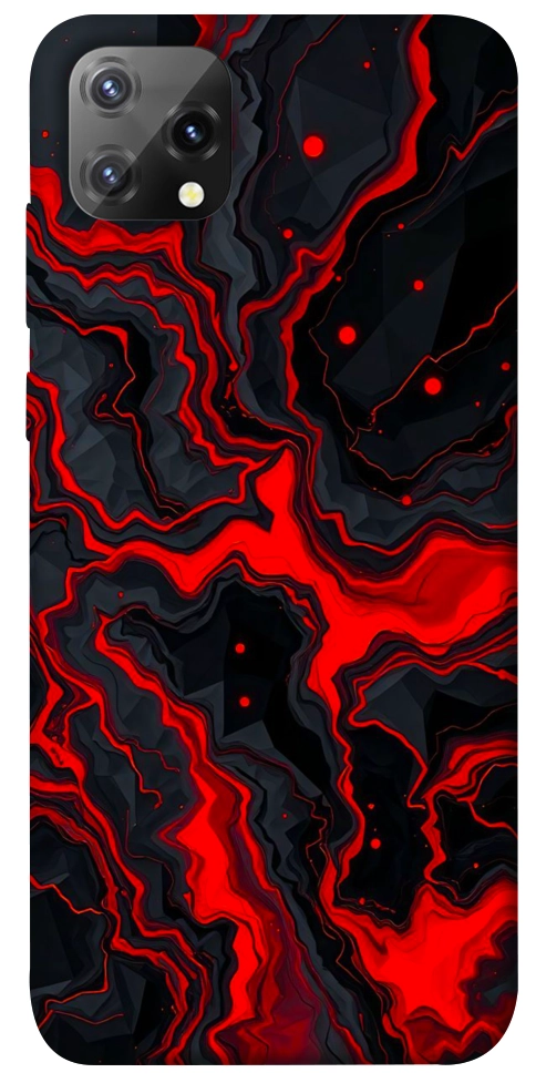 Чехол Black red marble для Blackview A55