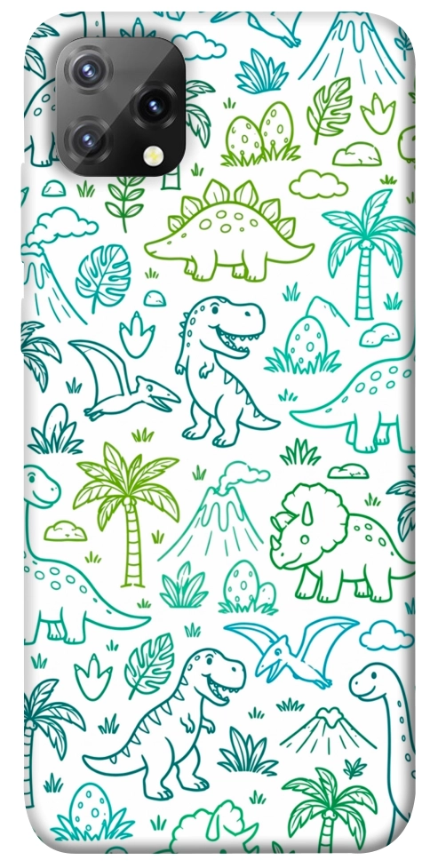 Чехол Dino pattern для Blackview A55