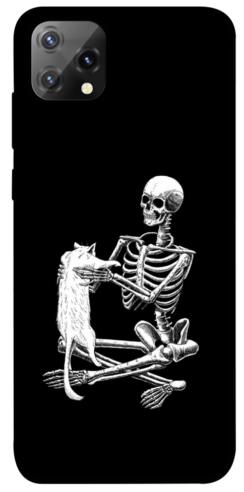 Чехол Skeleton with cat для Blackview A55