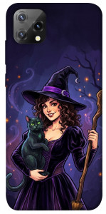 Чехол Witch and cat для Blackview A55