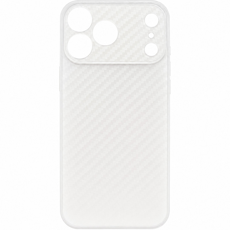 Фото Чехол Getman Carbon Ultra Slim для Apple iPhone 17 Pro Max / 18 Pro Max (6.9") (Clear White) на vchehle.ua