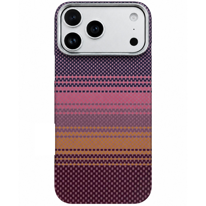 Чохол PC Carbon Protection Slim with Magnetic Fit на Apple iPhone 17 Pro / 18 Pro (6.3") (Cherry)