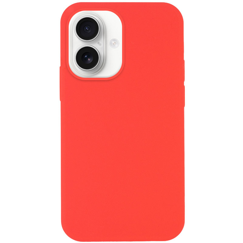 Чехол Silk Full Protective (AA) NO LOGO для Apple iPhone 16 (6.1") (Арбузный / Watermelon red)