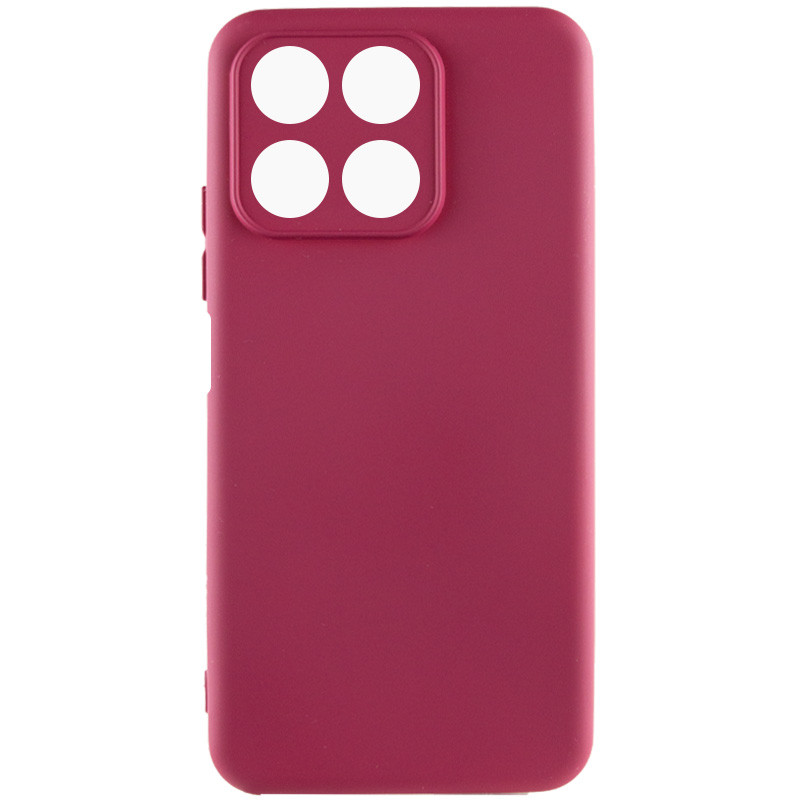 Чохол Silicone Cover Lakshmi Full Camera (A) на Huawei Honor X8a (Бордовий / Marsala)