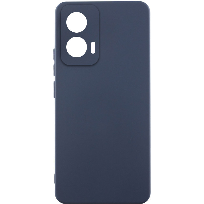 Чохол Silicone Cover Lakshmi Full Camera (AAA) на Motorola Edge 50 Fusion (Темно-синій / Midnight blue)
