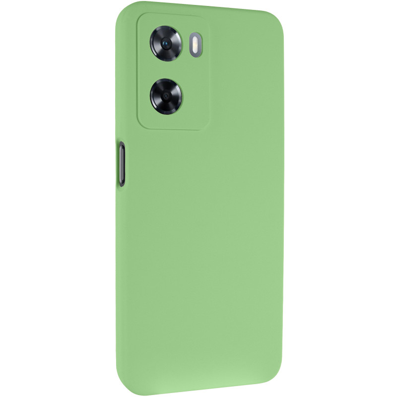 Чохол Silicone Cover Lakshmi Full Camera (AAA) на Oppo A57s / A77s (М'ятний / Mint)