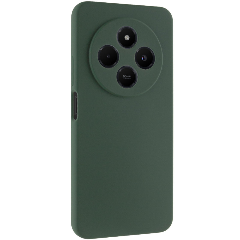 Чохол Silicone Cover Lakshmi Full Camera (AAA) на Xiaomi Poco M7 (Зелений / Cyprus Green)