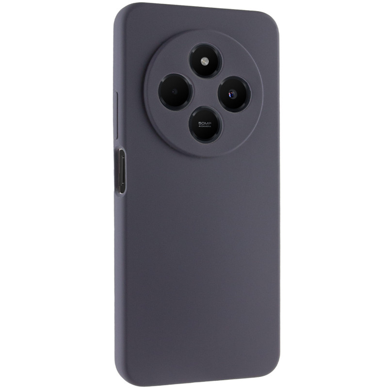 Чохол Silicone Cover Lakshmi Full Camera (AAA) на Xiaomi Poco M7 (Сірий / Dark Gray)