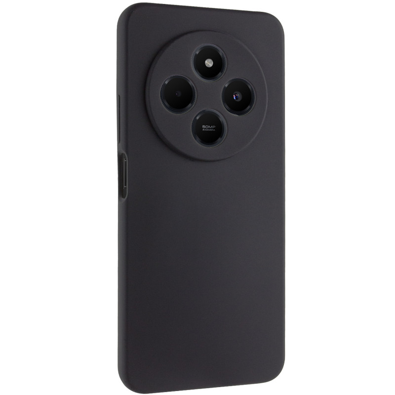 Чохол Silicone Cover Lakshmi Full Camera (AAA) на Xiaomi Poco M7 (Чорний / Black)