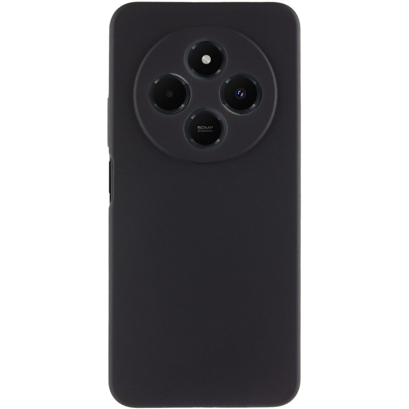 Фото Чохол Silicone Cover Lakshmi Full Camera (AAA) на Xiaomi Poco M7 (Чорний / Black) на vchehle.ua