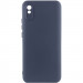 Чохол Silicone Cover Lakshmi Full Camera (AAA) на Xiaomi Redmi 9A (Темно-синій / Midnight blue)