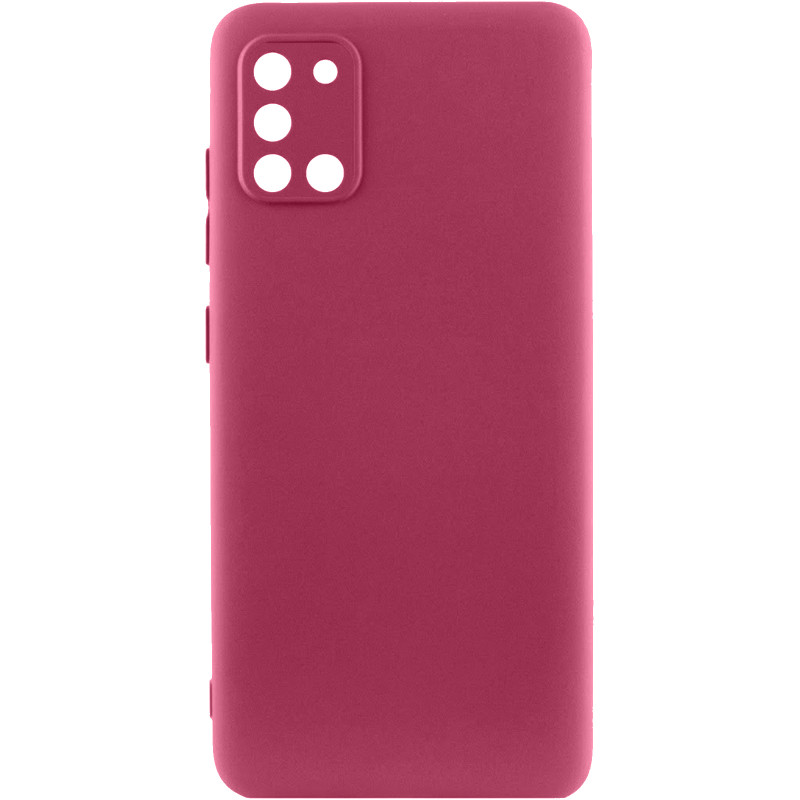 Чехол Silicone Cover Ummi Lakshmi Full Camera (AA) для Samsung Galaxy A21s (Бордовый / Marsala)