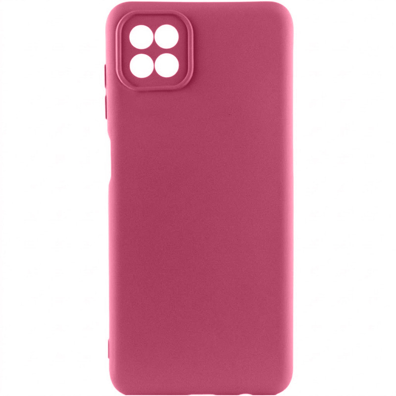Чехол Silicone Cover Ummi Lakshmi Full Camera (AA) для Samsung Galaxy A22 4G (Бордовый / Marsala)