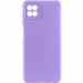 Чехол Silicone Cover Ummi Lakshmi Full Camera (AA) для Samsung Galaxy A22 4G (Сиреневый / Dasheen)