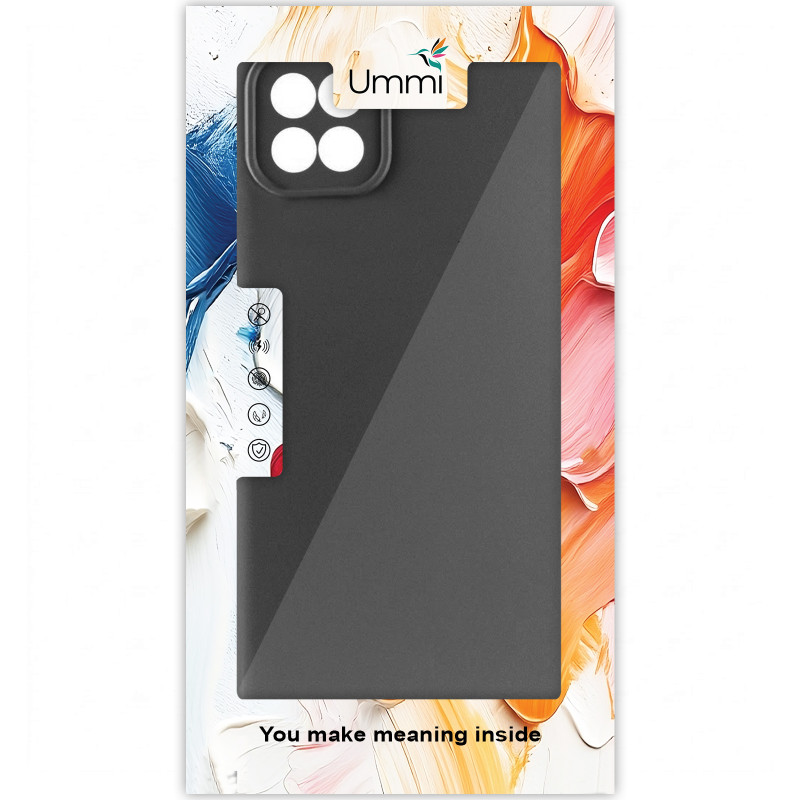 Фото Чехол Silicone Cover Ummi Lakshmi Full Camera (AA) для Samsung Galaxy A22 4G (Черный / Black) на vchehle.ua