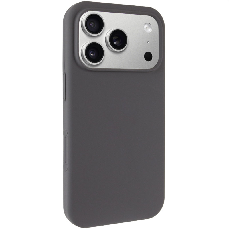 Чохол Silk (AA) NO LOGO with Magnetic Fit на Apple iPhone 17 Pro Max / 18 Pro Max (6.9") (Сірий / Dark Gray)