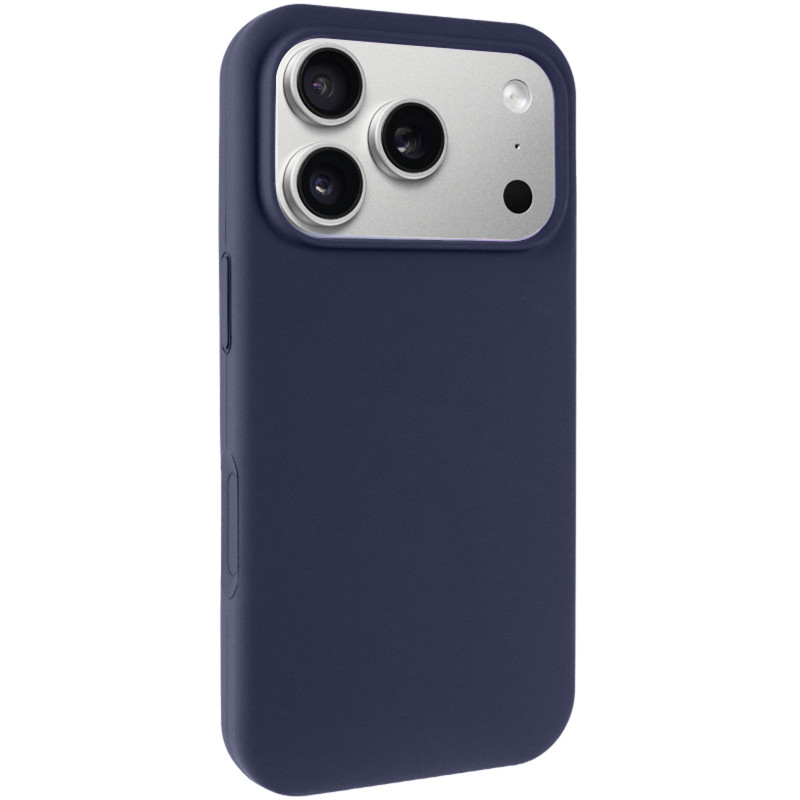Чохол Silk (AA) NO LOGO with Magnetic Fit на Apple iPhone 17 Pro Max / 18 Pro Max (6.9") (Темно-синій / Midnight blue)