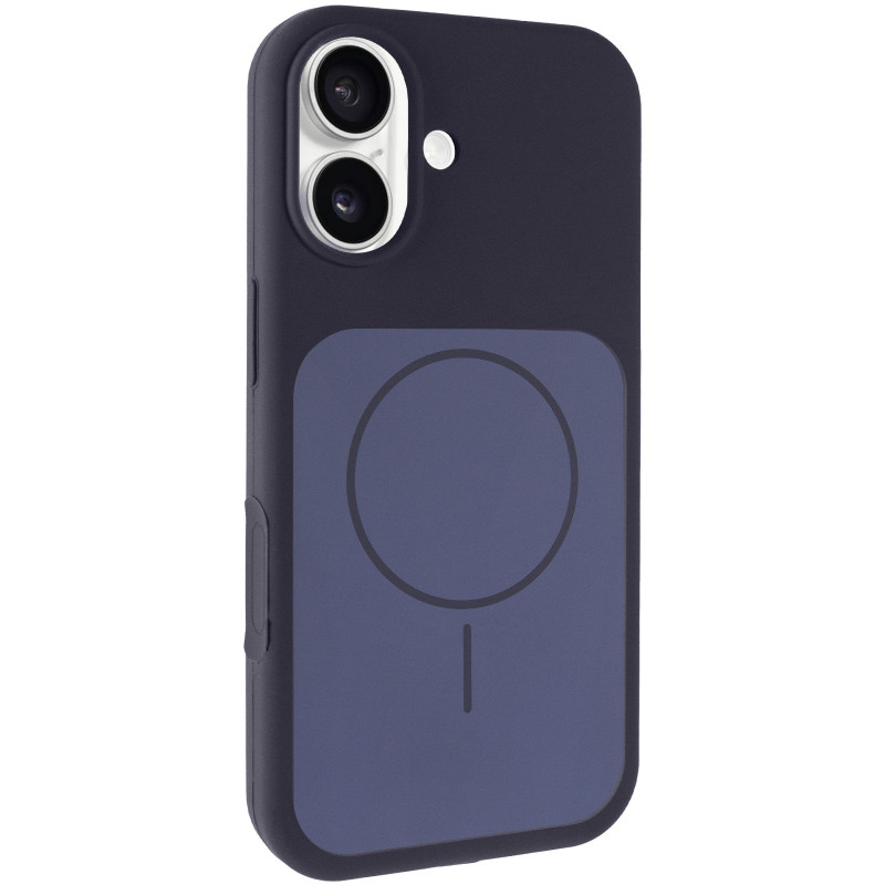 Чохол Silk Duo Color (AA) with Magnetic Fit на Apple iPhone 17 (6.3") (Midnight Blue)