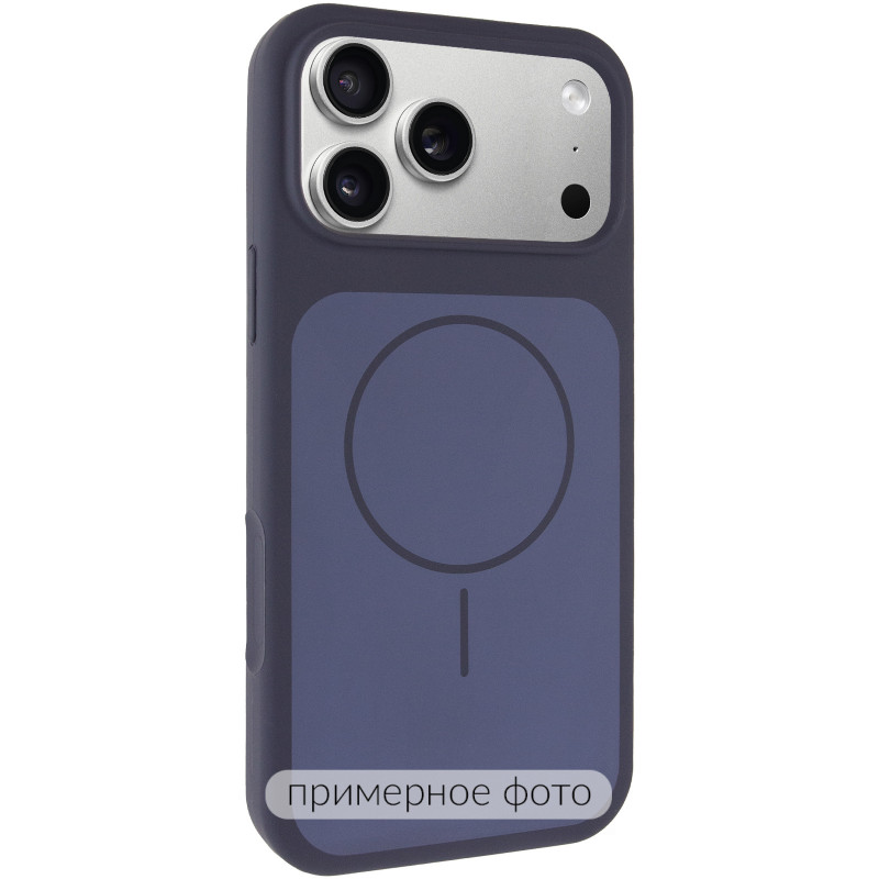 Чехол Silk Duo Color (AA) with Magnetic Fit для Apple iPhone 17 Air (6.5") (Midnight Blue)