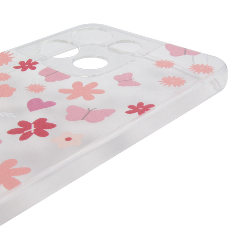 Чохол TPU Clear Joy на Motorola Moto G17 Power (Butterfly Garden) в магазині vchehle.ua