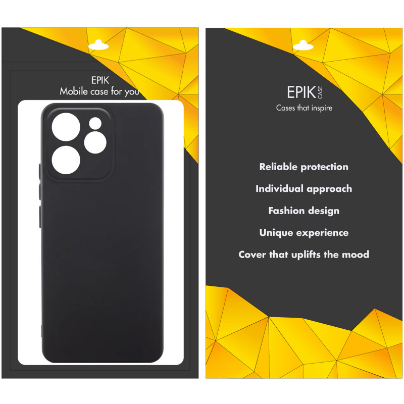 Фото Чохол TPU Epik Black Full Camera на Oppo Reno 15 Pro (Чорний) на vchehle.ua