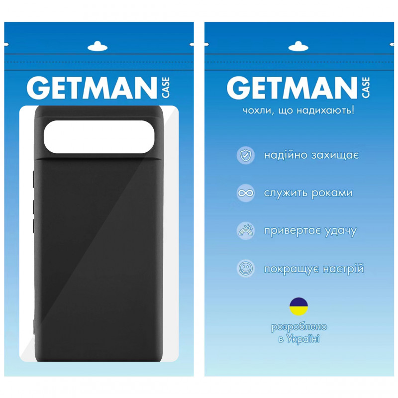Фото Чохол TPU GETMAN Liquid Silk на Google Pixel 11 Pro (Чорний / Black) на vchehle.ua