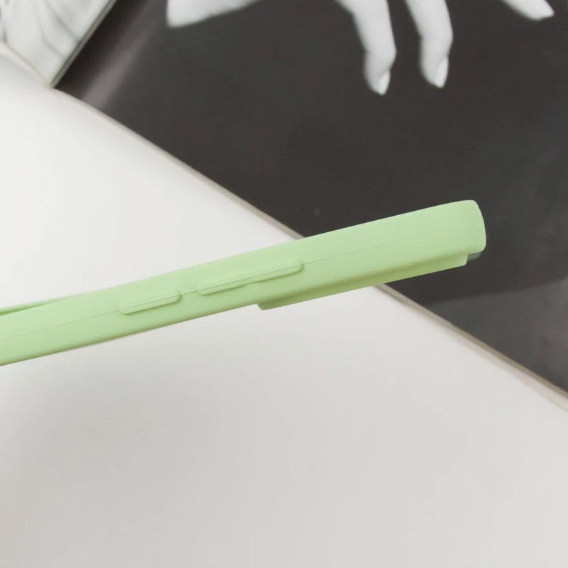 Фото Чохол TPU GETMAN Liquid Silk Full Camera на Motorola Moto E13 (Зелений / Pistachio) в маназині vchehle.ua