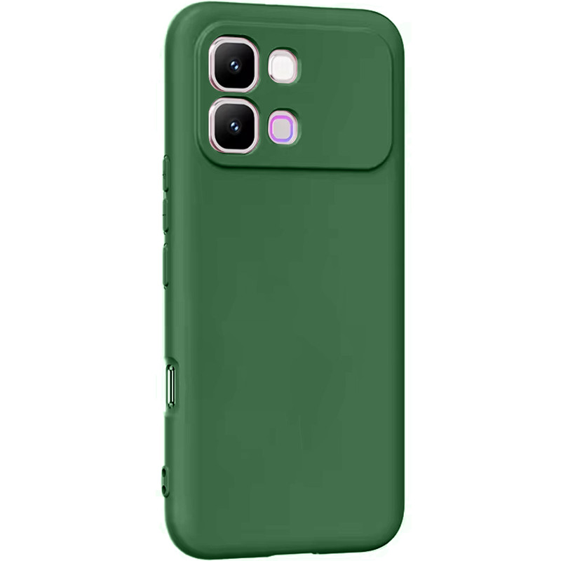 Чехол TPU GETMAN Liquid Silk Full Camera для Infinix Note Edge (Зеленый / Dark green)