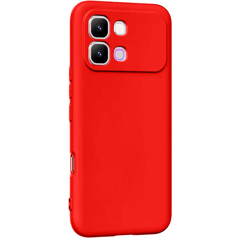Чехол TPU GETMAN Liquid Silk Full Camera для Infinix Note Edge (Красный / Dark Red)