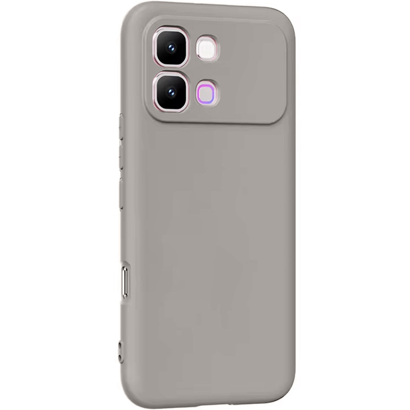 Чехол TPU GETMAN Liquid Silk Full Camera для Infinix Note Edge (Серый / Lavender)