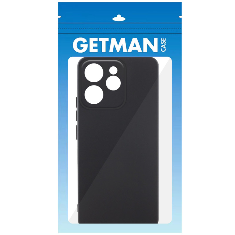 Фото Чехол TPU GETMAN Liquid Silk Full Camera для Oppo Reno 15 Pro (Черный / Black) на vchehle.ua