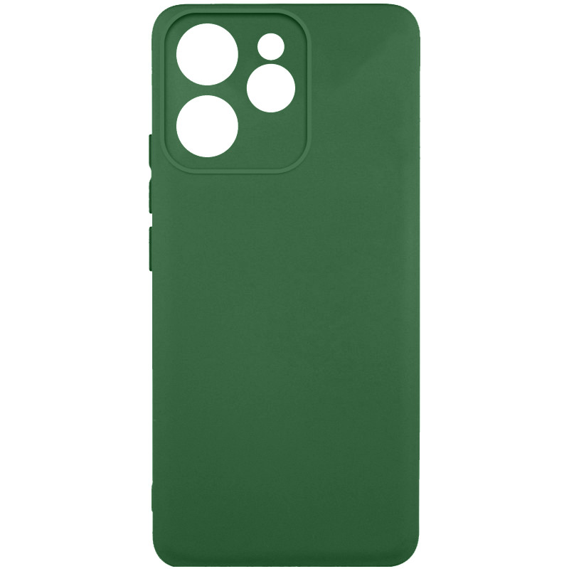 Чехол TPU GETMAN Liquid Silk Full Camera для Oppo Reno 15 Pro (Зеленый / Dark green)
