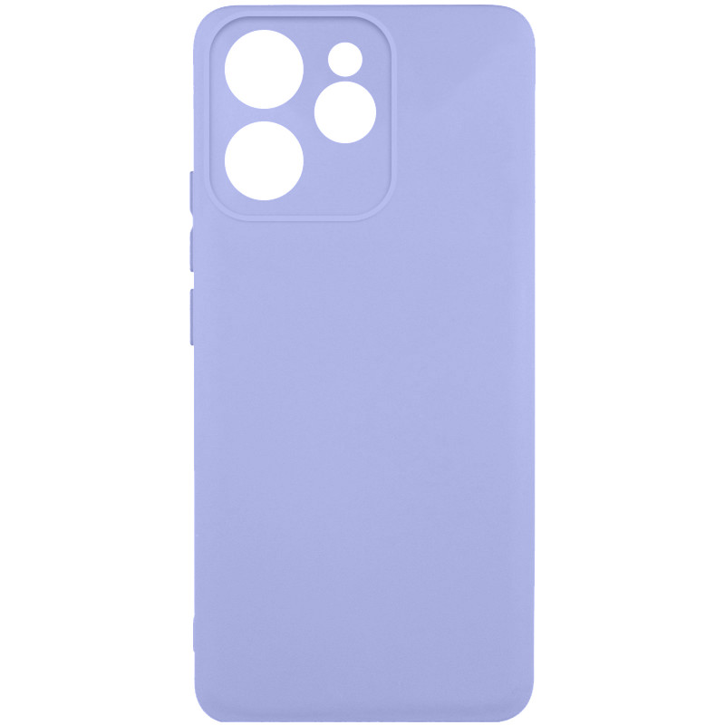 Чехол TPU GETMAN Liquid Silk Full Camera для Oppo Reno 15 Pro (Сиреневый / Light purple)