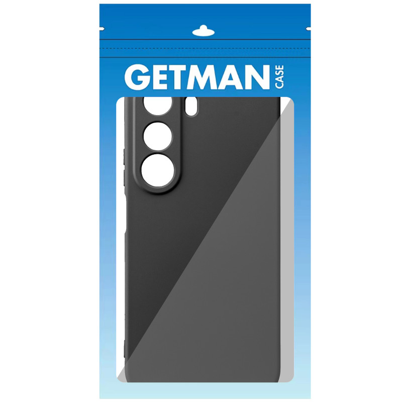Фото Чехол TPU GETMAN Liquid Silk Full Camera для Realme C100i (Черный / Black) на vchehle.ua