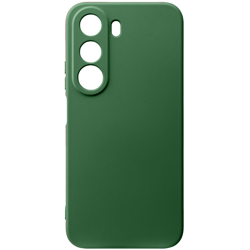 Чехол TPU GETMAN Liquid Silk Full Camera для Realme C100i (Зеленый / Dark green)