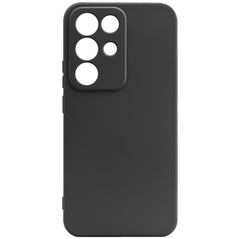 Чохол TPU GETMAN Liquid Silk Full Camera на Realme C85 (Чорний / Black)