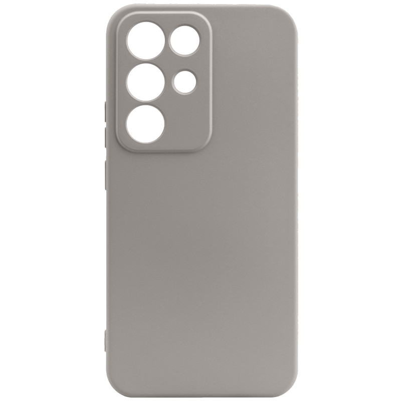 Чохол TPU GETMAN Liquid Silk Full Camera на Realme C85 (Сірий / Lavender)