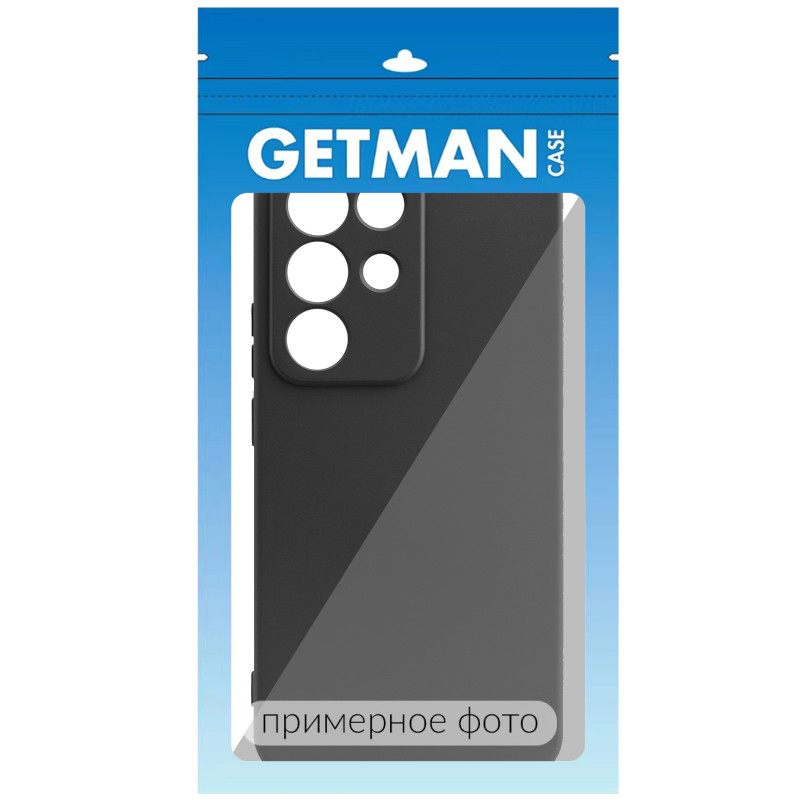 Фото Чехол TPU GETMAN Liquid Silk Full Camera для Realme Note 80 (Черный / Black) на vchehle.ua