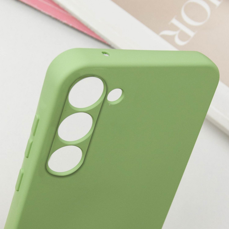 Купить Чехол TPU GETMAN Liquid Silk Full Camera для Samsung Galaxy S23 (Зеленый / Pistachio) на vchehle.ua
