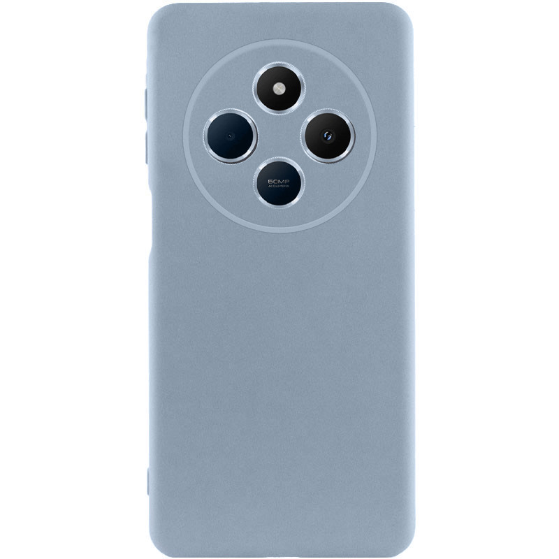 Чехол TPU GETMAN Liquid Silk Full Camera для Xiaomi Redmi 14C / Poco C75 (Голубой / Lilac Blue)