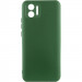 Чохол TPU GETMAN Liquid Silk Full Camera на Xiaomi Redmi 17C / 14C / Poco C75 (Зелений / Dark green)
