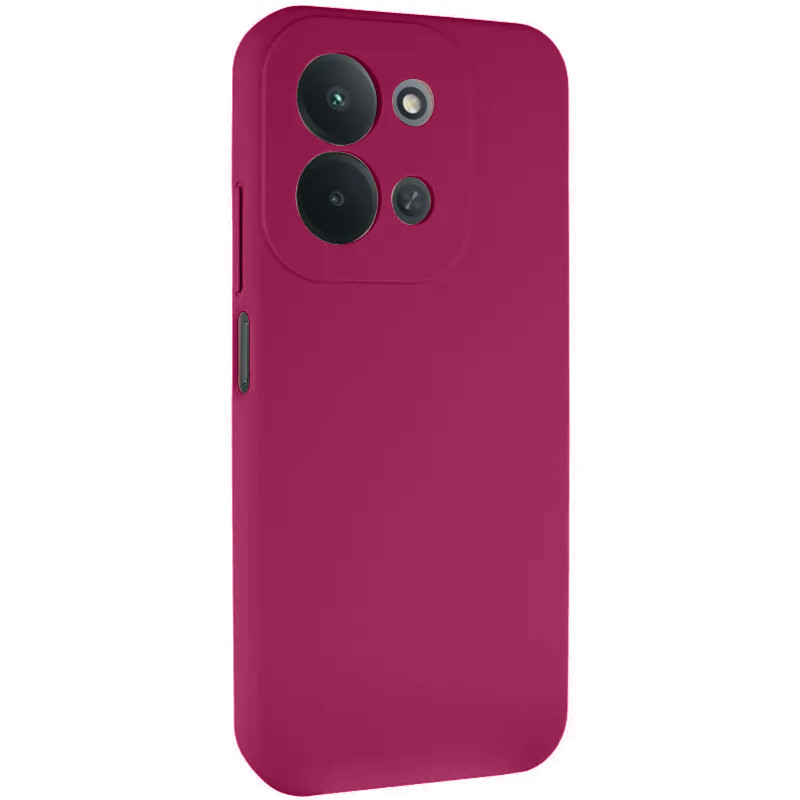 Чохол TPU GETMAN Liquid Silk Full Camera на Xiaomi Redmi 17 (Бордовий / Marsala)