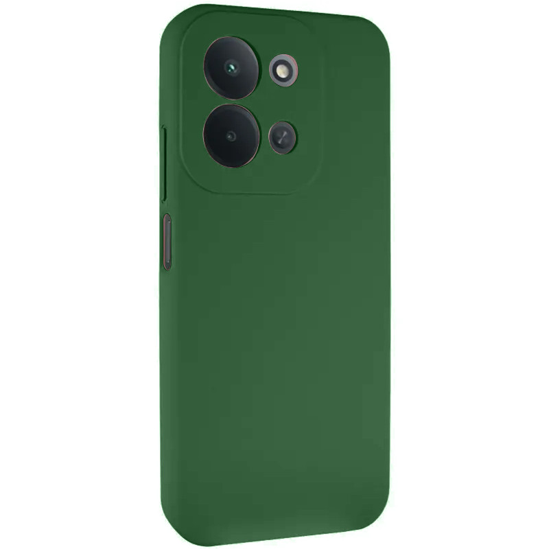 Чохол TPU GETMAN Liquid Silk Full Camera на Xiaomi Redmi 17 (Зелений / Dark green)