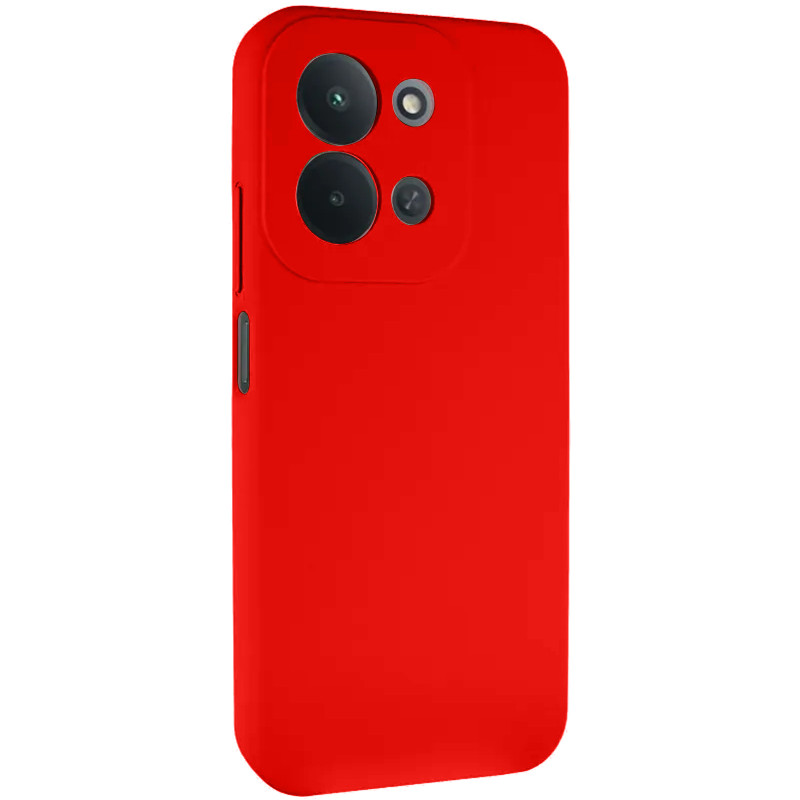 Чохол TPU GETMAN Liquid Silk Full Camera на Xiaomi Redmi 17 (Червоний / Dark Red)