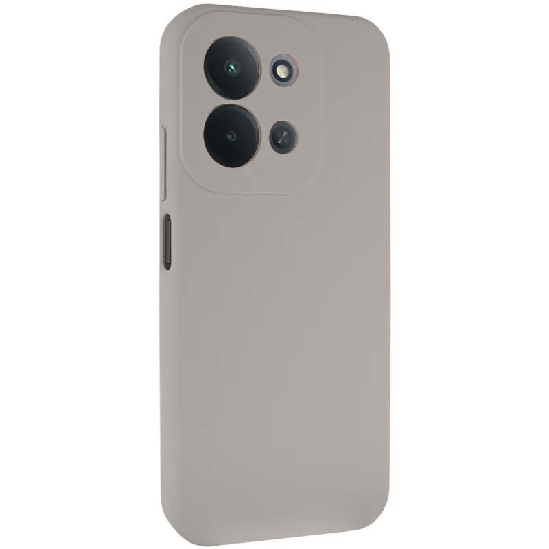 Чохол TPU GETMAN Liquid Silk Full Camera на Xiaomi Redmi 17 (Сірий / Lavender)